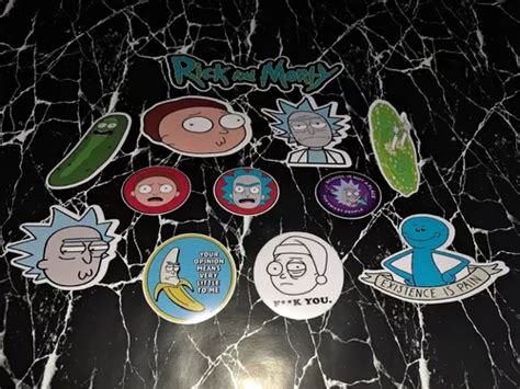 Calcomanías Rick And Morty Sticker Pack Laptop Pared Ceramica Mercadolibre