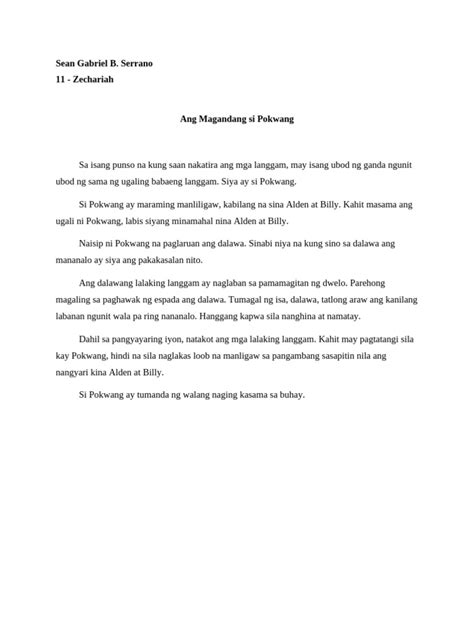filipino short story