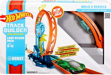 Lançador Looping Hot Wheels Track Builder Unlimited GLC Loja