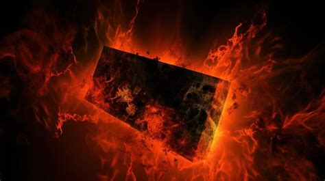 premium photo religious concept  fiery hell flaming background