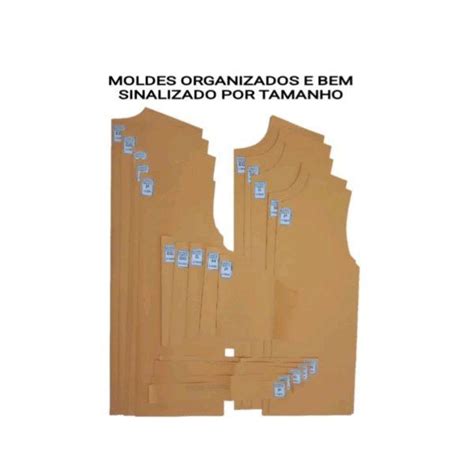 Molde camiseta de malha básica masculina adulto Elo7