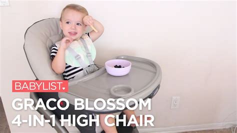 Graco Blossom 4 In 1 High Chair Review Babylist Youtube