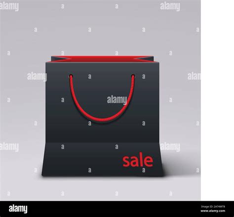 Black Paper Bag Stock Vector Image And Art Alamy