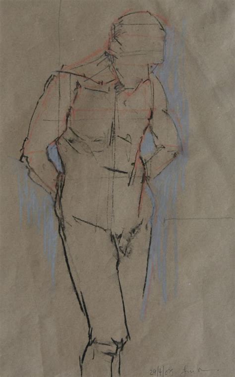 Male Nude Life Drawing No1 Pastel Drawing By Ian McKay Artfinder