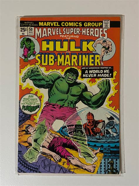 Hulk And Sub Mariner Marvel Comics Group Issue 50 1975 Hobbies Toys