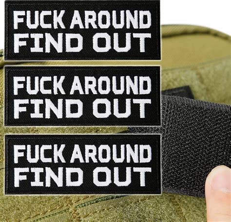 Amazon Ocqotat Fuck Around And Find Out Patches Pack Funny Tactical Morale Patches