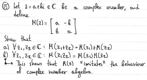 Solved 15 Let Z A Bi∈c Be A Complex Number And Define