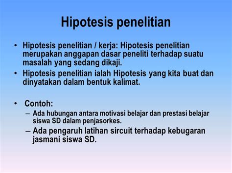 Detail Contoh Hipotesis Skripsi Koleksi Nomer 13