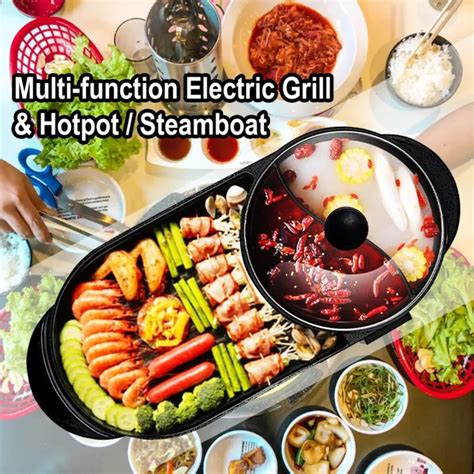 Korean In BBQ Electric Grill Hot Pot Steamboat Temperature Controller Austin Bbq Lazada PH