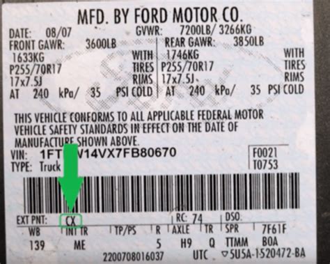 How To Find Your Ford Paint Code Best Paint For Your Car ERA Paints