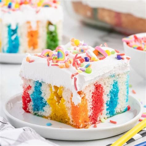 Rainbow Sheet Cake Princess Pinky Girl