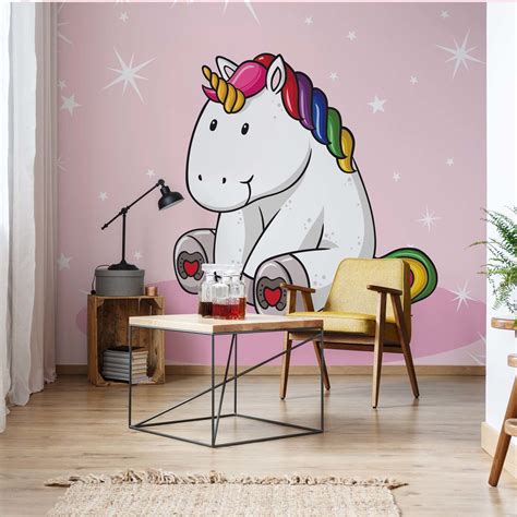 Sweet Unicorn Pink Fototapeta Tapeta Kup Na Posters Pl