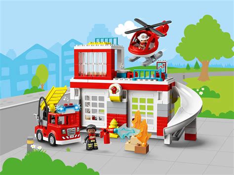 Конструктор LEGO DUPLO® (ДУПЛО) 10970 Пожарная часть и вертолёт ...