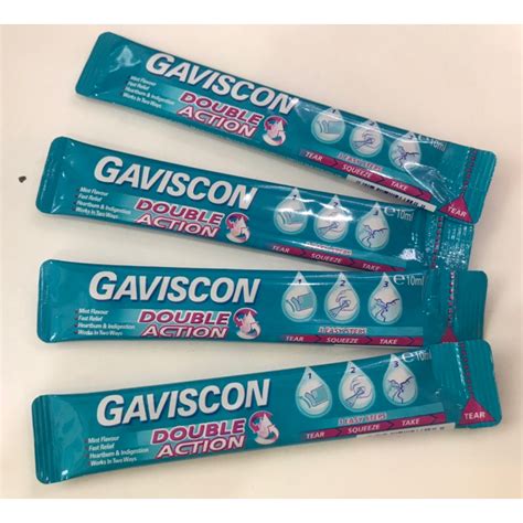 gaviscon double action  pack ml sachet mint flavour