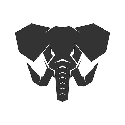 Elefant Symbol Logo Design Illustration Premium Vektor