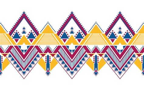 Premium Vector Geometric Ethnic Pattern Design For Seamless Background