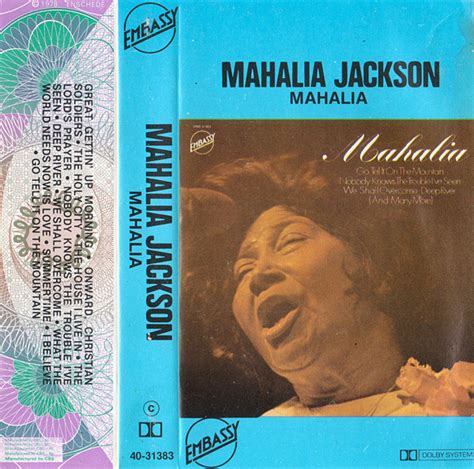 Mahalia Jackson – Mahalia (Cassette) - Discogs