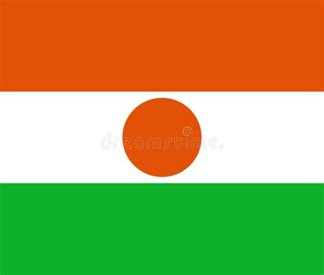 National Flag Of Niger Niger Sign Niger Flag Stock Vector
