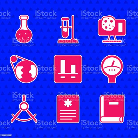 그래프 차트 인포그래픽 환자 기록 과학 서적 게이지 스케일 드로잉 나침반 지구 지구 유전 공학 및 테스트 튜브 아이콘을