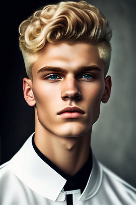 Lexica Close Up Portrait Of A 18 Year Old Blonde Russian Man His