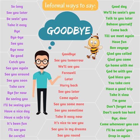 80 creative ways to say goodbye in english – Artofit
