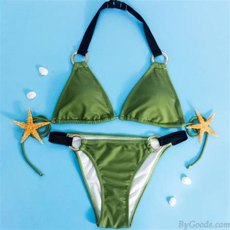 Halfter Bikini Set Bademode Strand Badeanzug Badeanzug F R M Dchen Bikinis Badeanz Ge