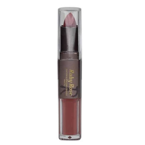 Batom Duo Matte Nude Rosado Ruby Rose