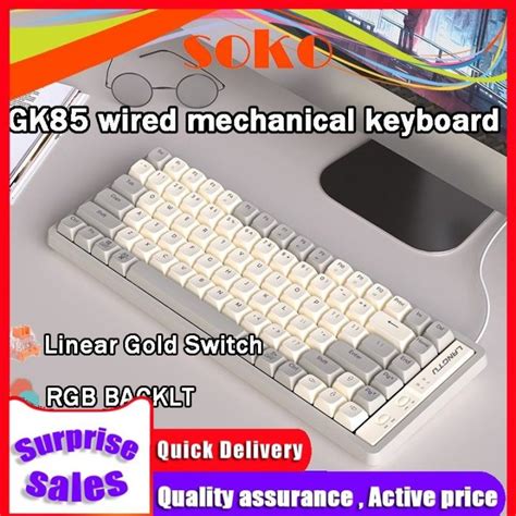Langtu Gk Hot Swap Rgb Backlit Red Switch Mechanical Keyboard Wired Gaming Keyboard Office