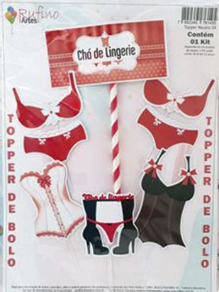 Topo De Bolo Ch De Lingerie