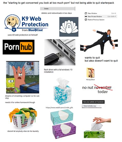 The Porn Addict In Denial Starter Pack R Starterpacks