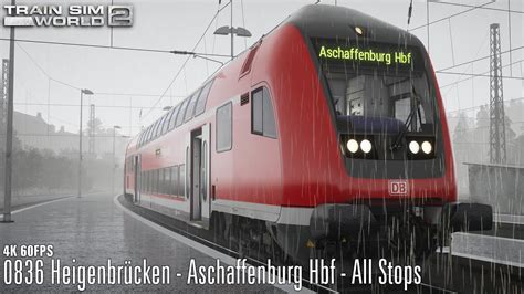 0836 Heigenbrücken Aschaffenburg Hbf All Stops Main Spessart Bahn