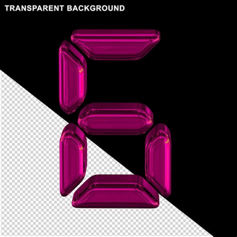 premium psd red digital number