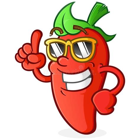 Hot Pepper Cartoon Character With Attitude Stock Vector Illustration Of Grin Mexican