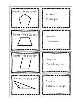 Printable Geometry Flashcards