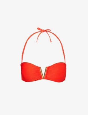 Heidi Klein Vicenza V Bar Bandeau Recycled Polyamide Blend Bikini Top Selfridges