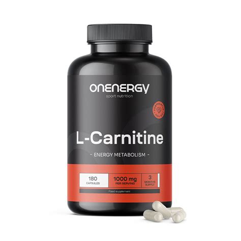 L-carnitine 1000 mg, 180 gélules - OnEnergy.fr