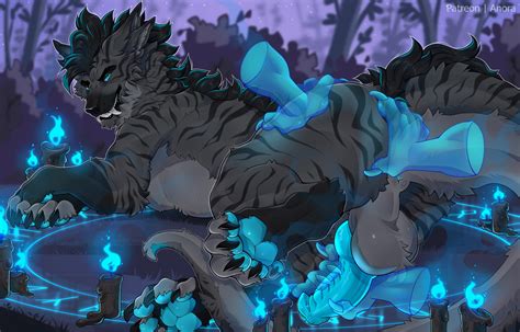 Rule Anora Drakon Anus Ass Balls Black Body Black Claws Black Fur Black Mane Blue Eyes Blue