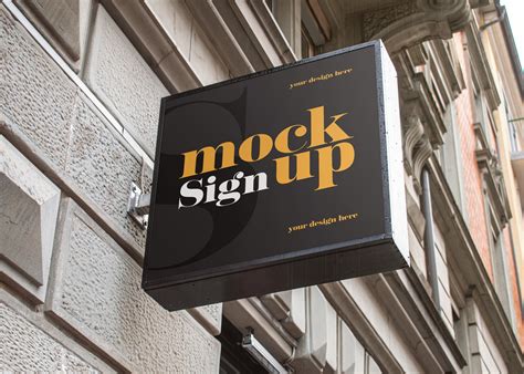 Square Outdoor Sign Mockup Graphic by country4kCreative Fabrica