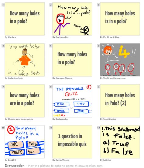 How many holes in a polo? - Drawception