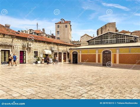 Streets Of The Old Town Of Split Editorial Image Image Of House