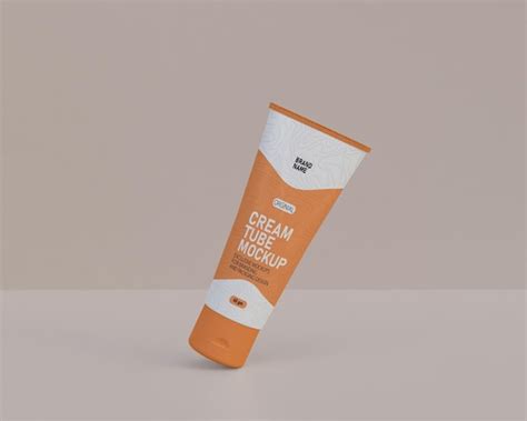 Tubo de creme cosmético e maquete de lavagem facial PSD Premium