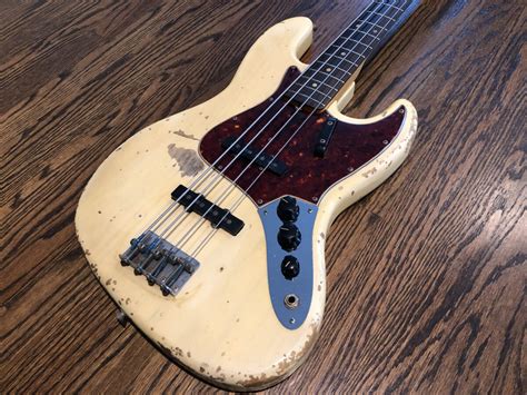 1964 Fender Jazz Bass Original Blonde Finish Vintage Guitar Gallery Of Long Island