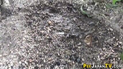 Wild Asian Babe Peeing In Public