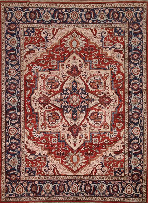 Vegetable Dye Heriz Serapi Persian Area Rug 8x10