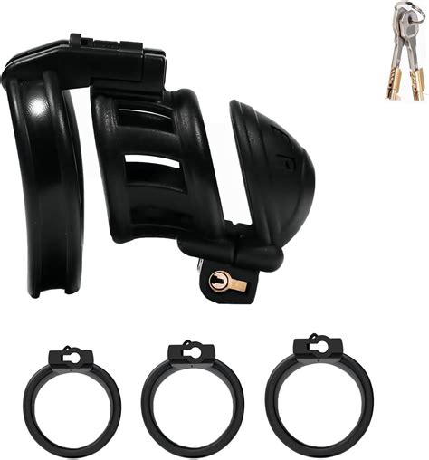 Amazon Chastity Cage Double Head Lock Sex Toys Penis Cage Matching With Invisible Locks