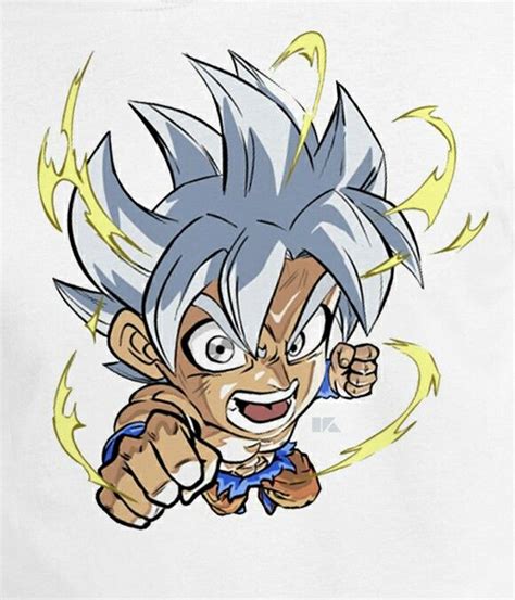 Goku Ultra Instinct Mastered Chibi Chibi Dragon Dragon Ball Artwork