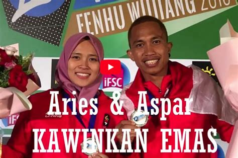 Wow Aspar Dan Aries Juara Dunia Panjat Tebing