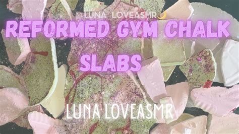 Crispy Powdery Reformed Gym Chalk Slabs Asmr Oddly Satisfying