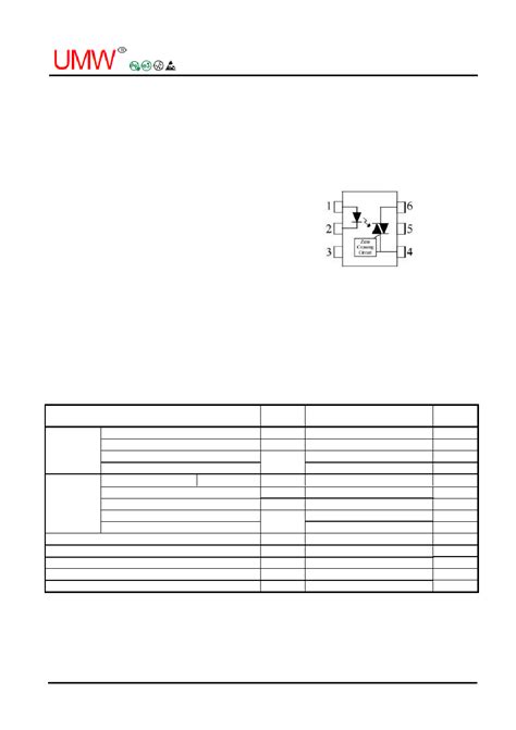 MOC3041 datasheet(1/6 Pages) UMW | Zero Crossing Phase Triac Driven ...