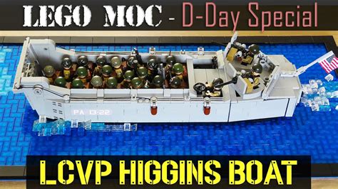 Toys & Hobbies INSTRUCTIONS ONLY Lego Custom WWII Higgins Boat LCVP ...